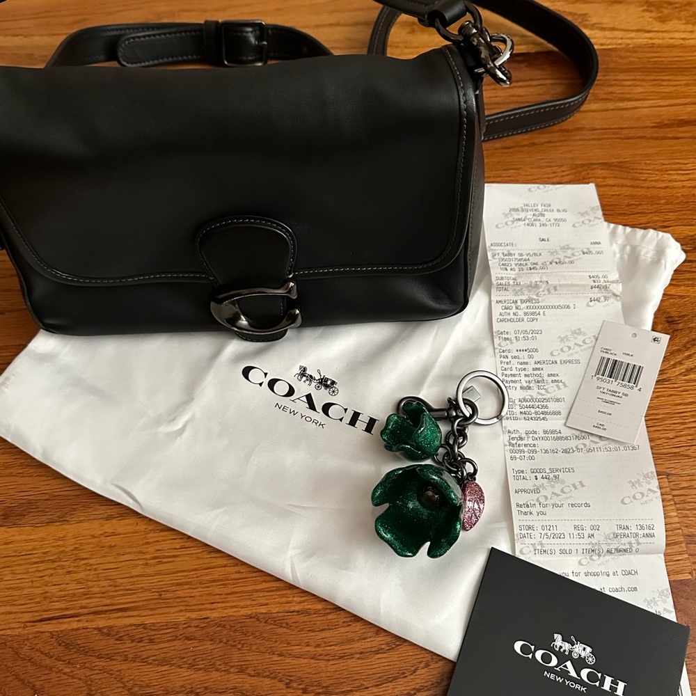 Coach soft tabby black